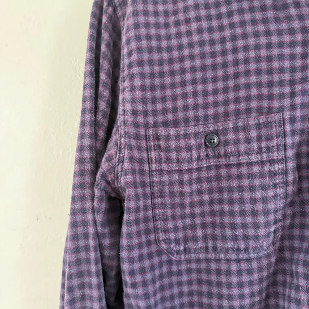 J. Crew 100% Cotton Flannel Long Sleeve Button Front Shirt‎ Men's Size Medium - Picture 5 of 7